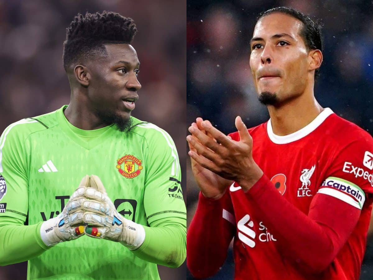 Virgil Van Dijk takes a nasty jibe at Andre Onana in the Anfield tunnel