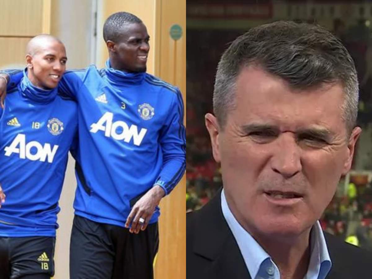 (L) Ashley Young and Eric Bailly (R) Roy Keane (Source: Manchester United and SkySports)