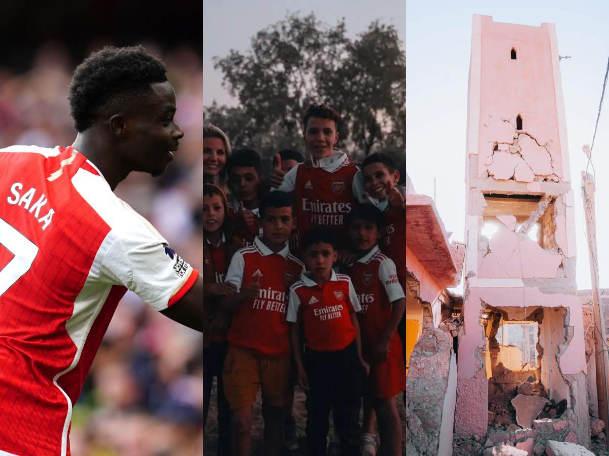 Arsenal star Bukayo Saka DONATES shelter and supplies to families displaced by devastating Morocco earthquake