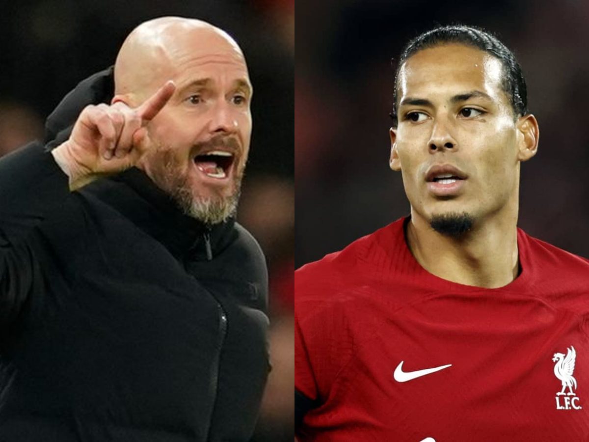 (L) Erik ten Hag (R) Virgil Van Dijk 