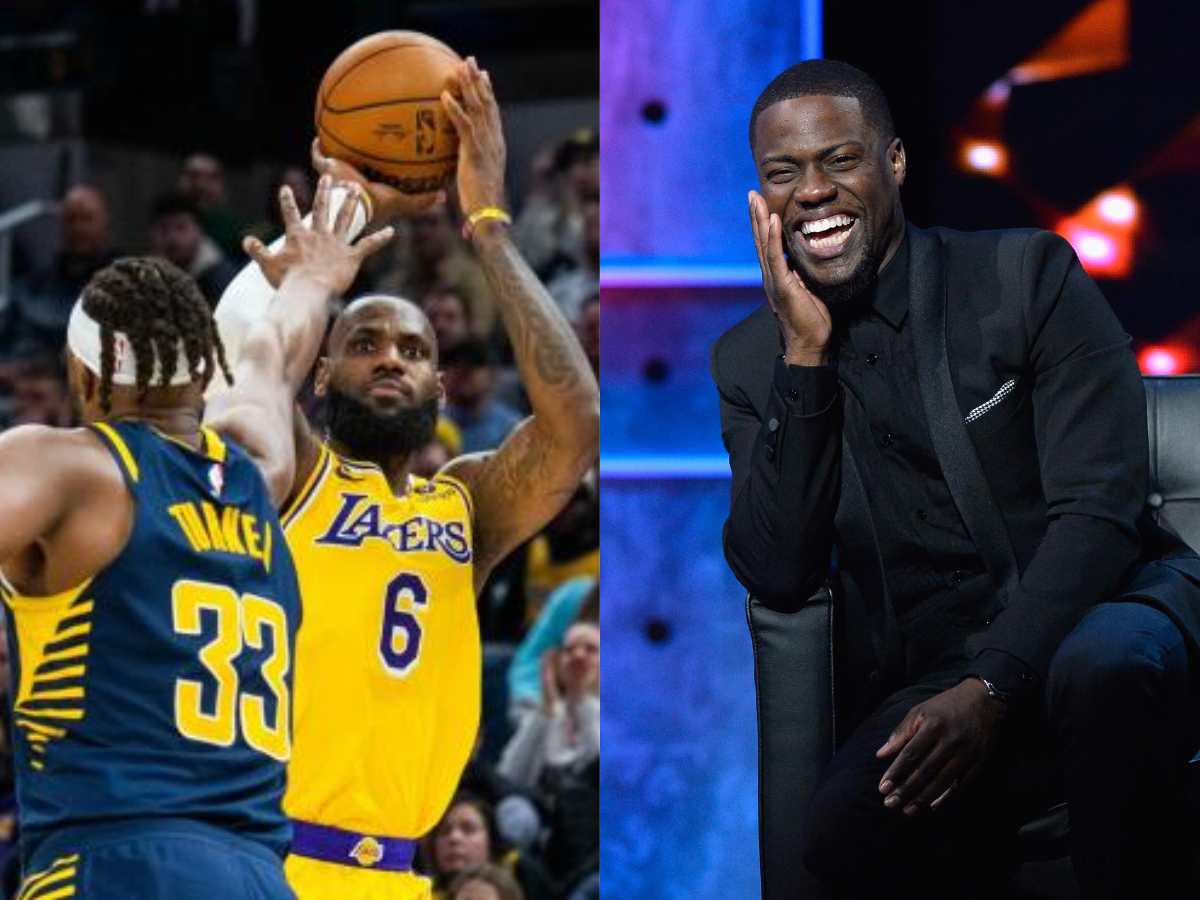 “I shot 99 percent from the line…” Superstar comedian Kevin Hart drops obscure stat from ‘Church League’ as Lakers destroy Pacers