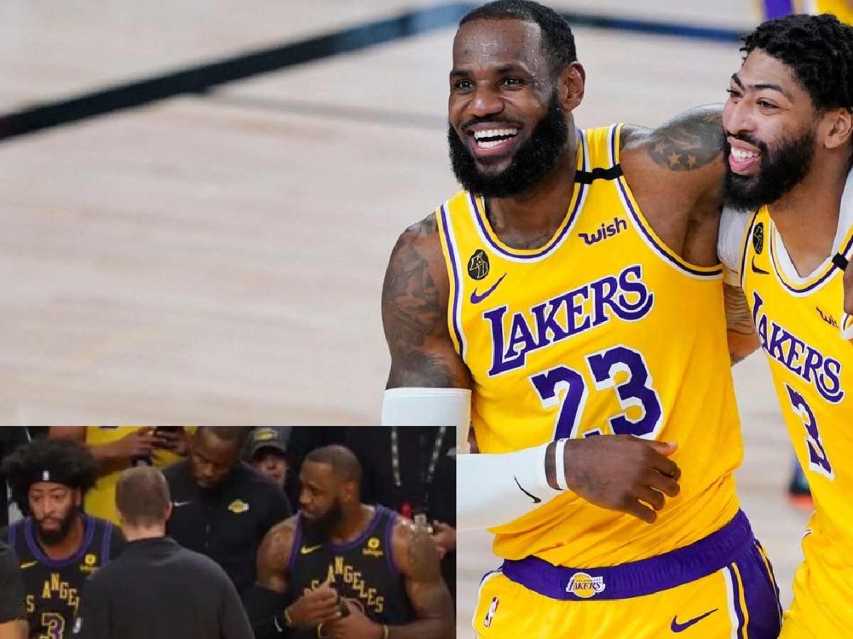 WATCH: LeBron James and Anthony Davis tactical conversation REVEALED from sideline as Lakers’ stars kill it on floor