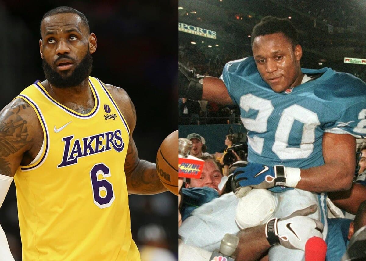 LeBron James and Barry Sanders 