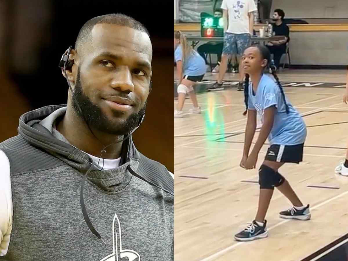 LeBron James and Zhuri James