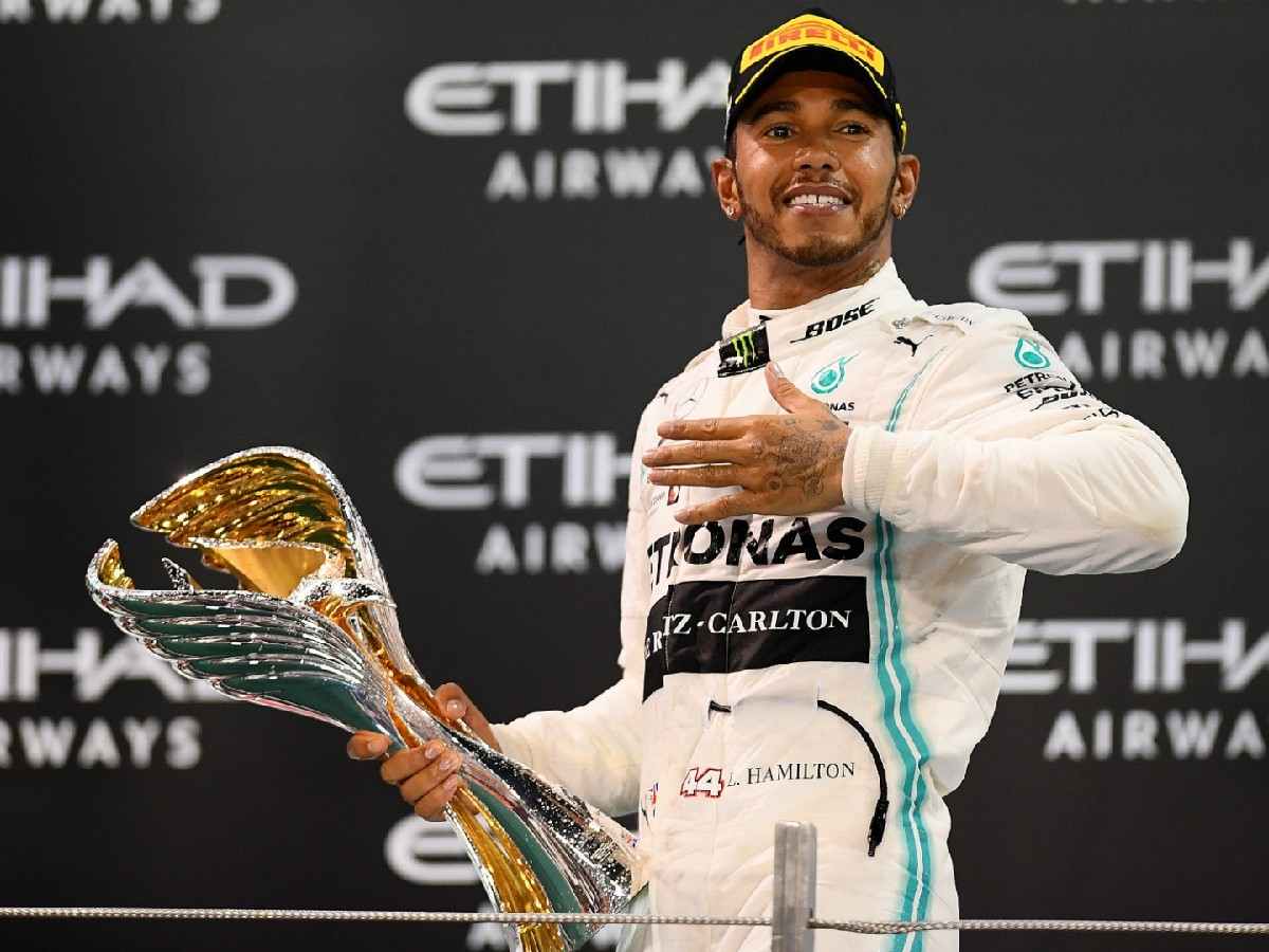 Lewis Hamilton winning the 2019 WDC.