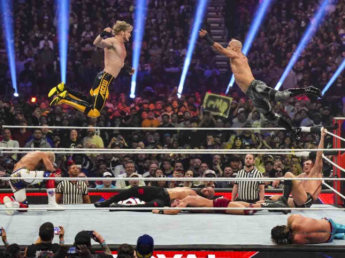 Logan Paul and Ricochet at Royal Rumble