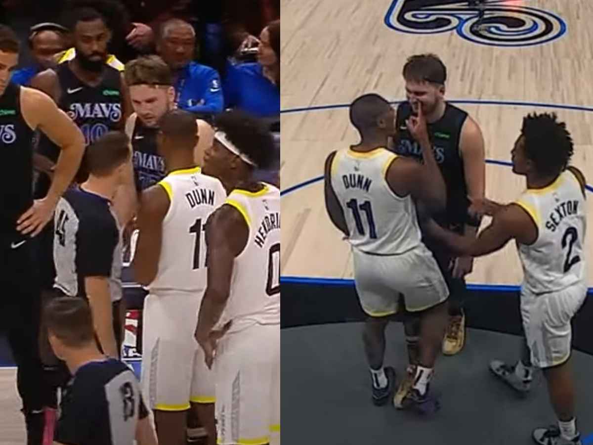 WATCH: “He’s mad I’m busting his a**!” – Luka Doncic trash talking audio LEAKED as Mavs star gets into heated argument with Kris Dunn