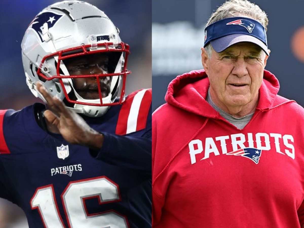 Malik Cunningham (L) and Bill Belichick (R)