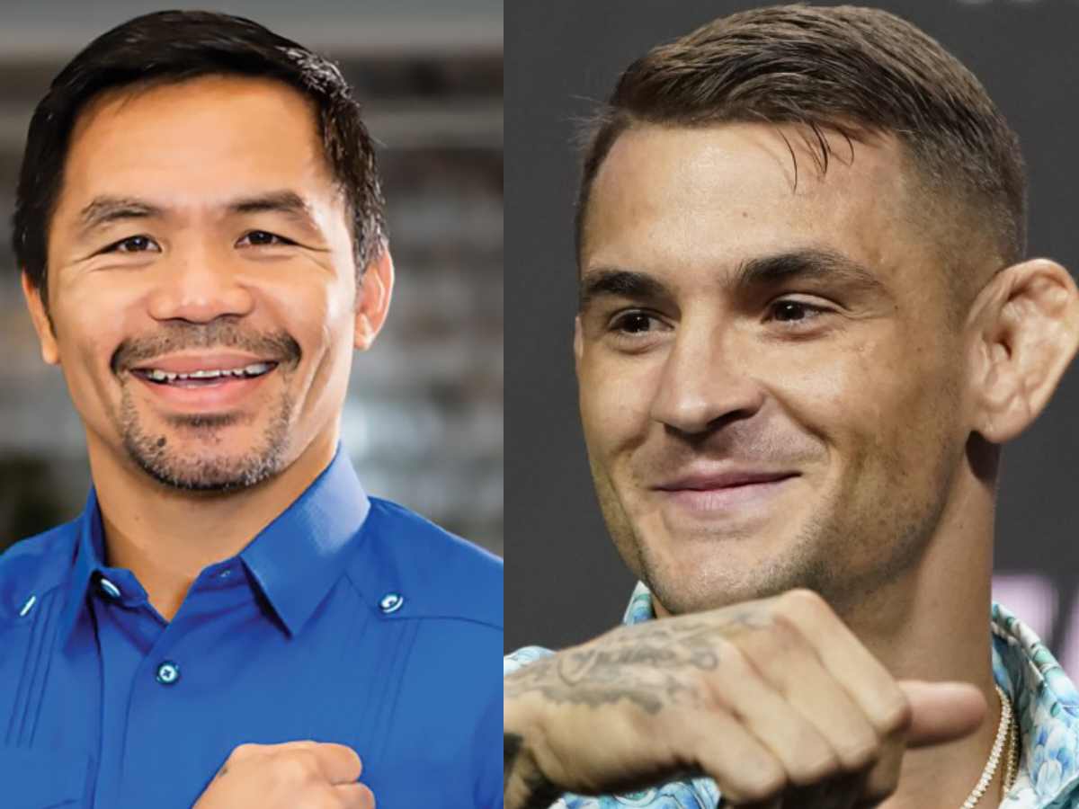 Manny Pacquiao and Dustin Poirier