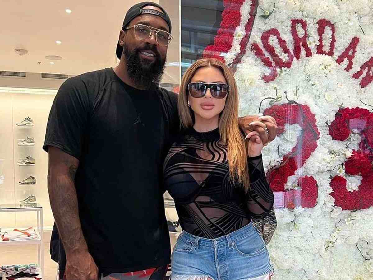 Marcus Jordan with girlfriend Larsa Pippen