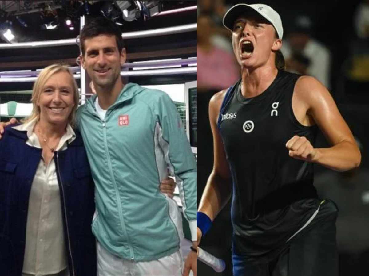 Martina Navratilova disapproves of Iga Swiatek’s forehand technique, compares her court coverage and technique to Novak Djokovic
