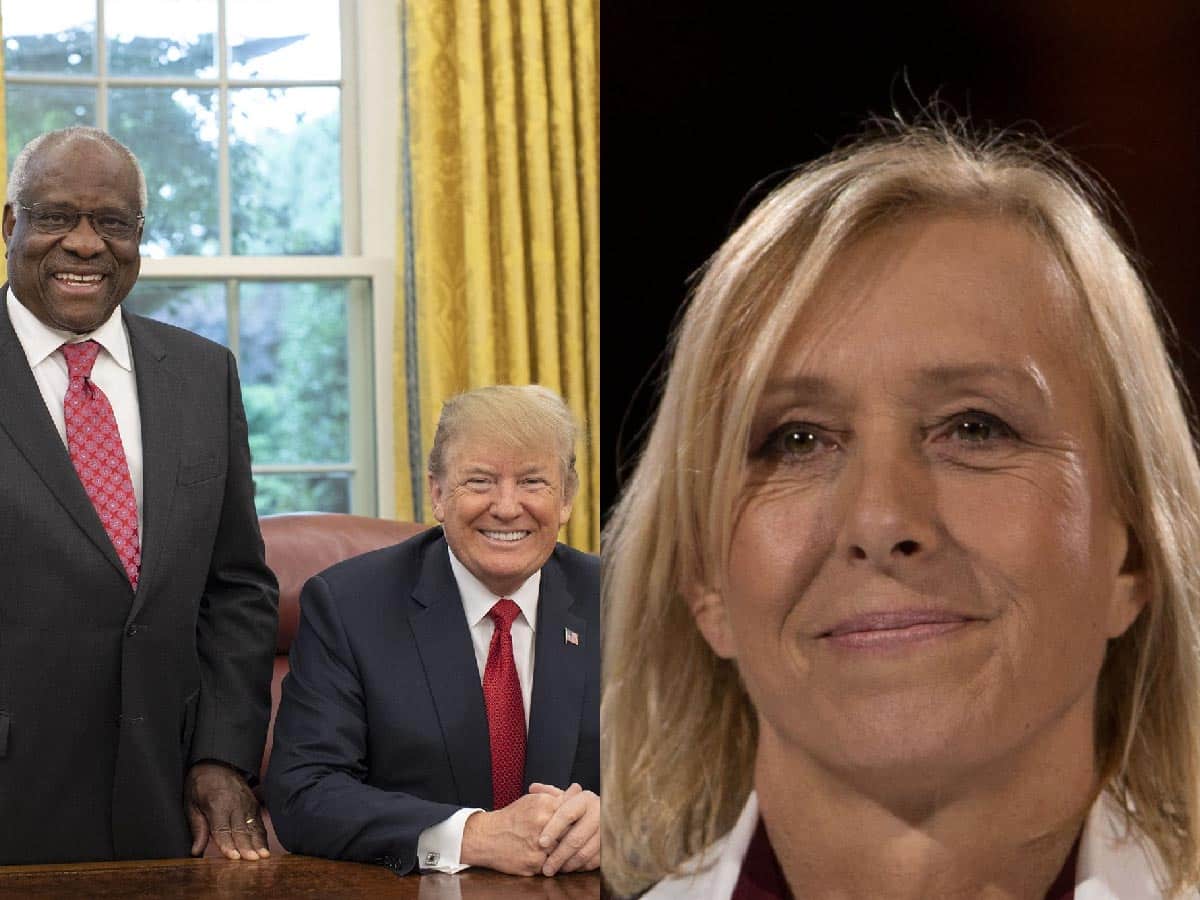 Martina Navratilova lashes out on ‘corrupt’ Justice Clarence Thomas accusing him of being paid by Donald Trump-led Republican party