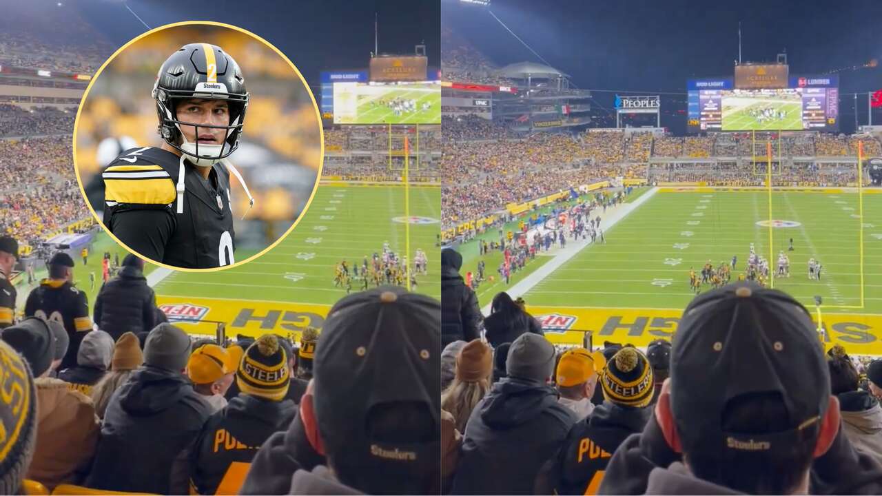 WATCH: Steelers fans start a loud ‘Mason Rudolph’ chant during the Patriots game after Mitch Trubisky’s underwhelming outing