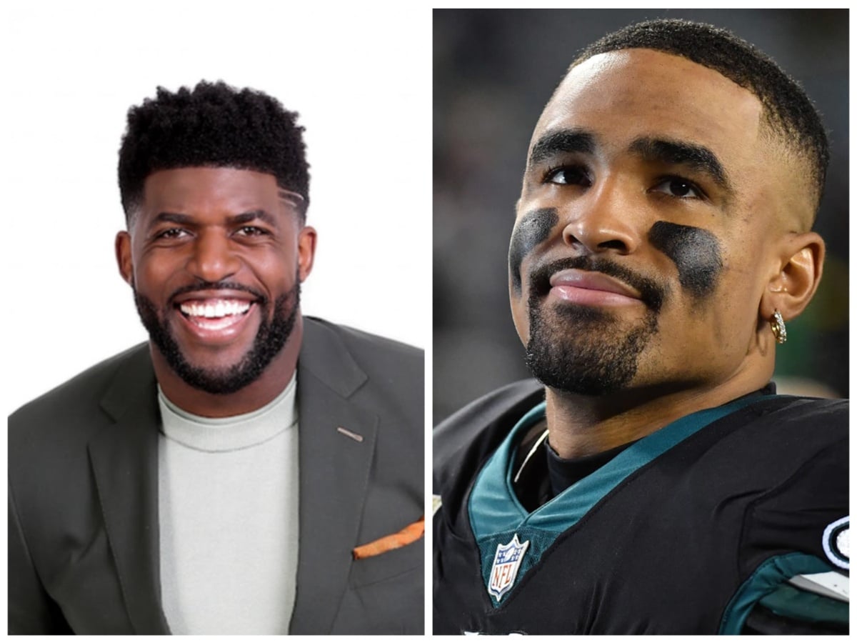 Emmanuel Acho points out media’s hypocrisy while comparing Jalen Hurts’ average stats this season to that of Dak Prescott’s last year