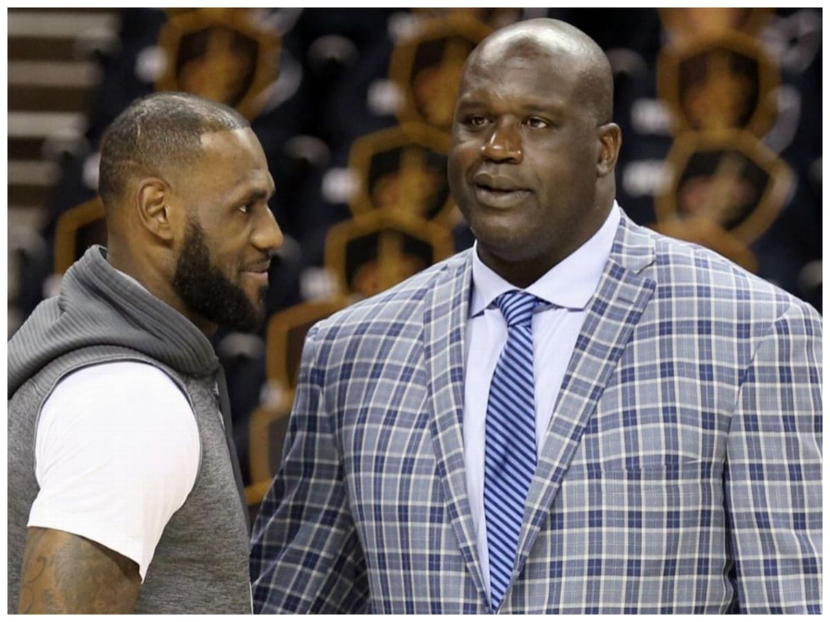 LeBron James and Shaquille O'Neal