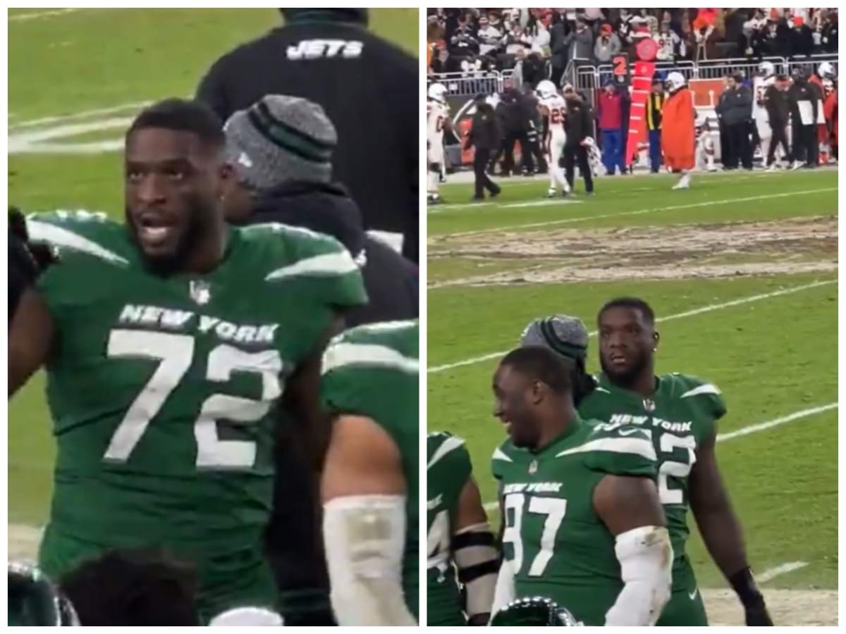 WATCH: “F**k you!” – Jets DT Micheal Clemons hurls NSFW abuses allegedly towards Browns fans from the sideline during TNF game