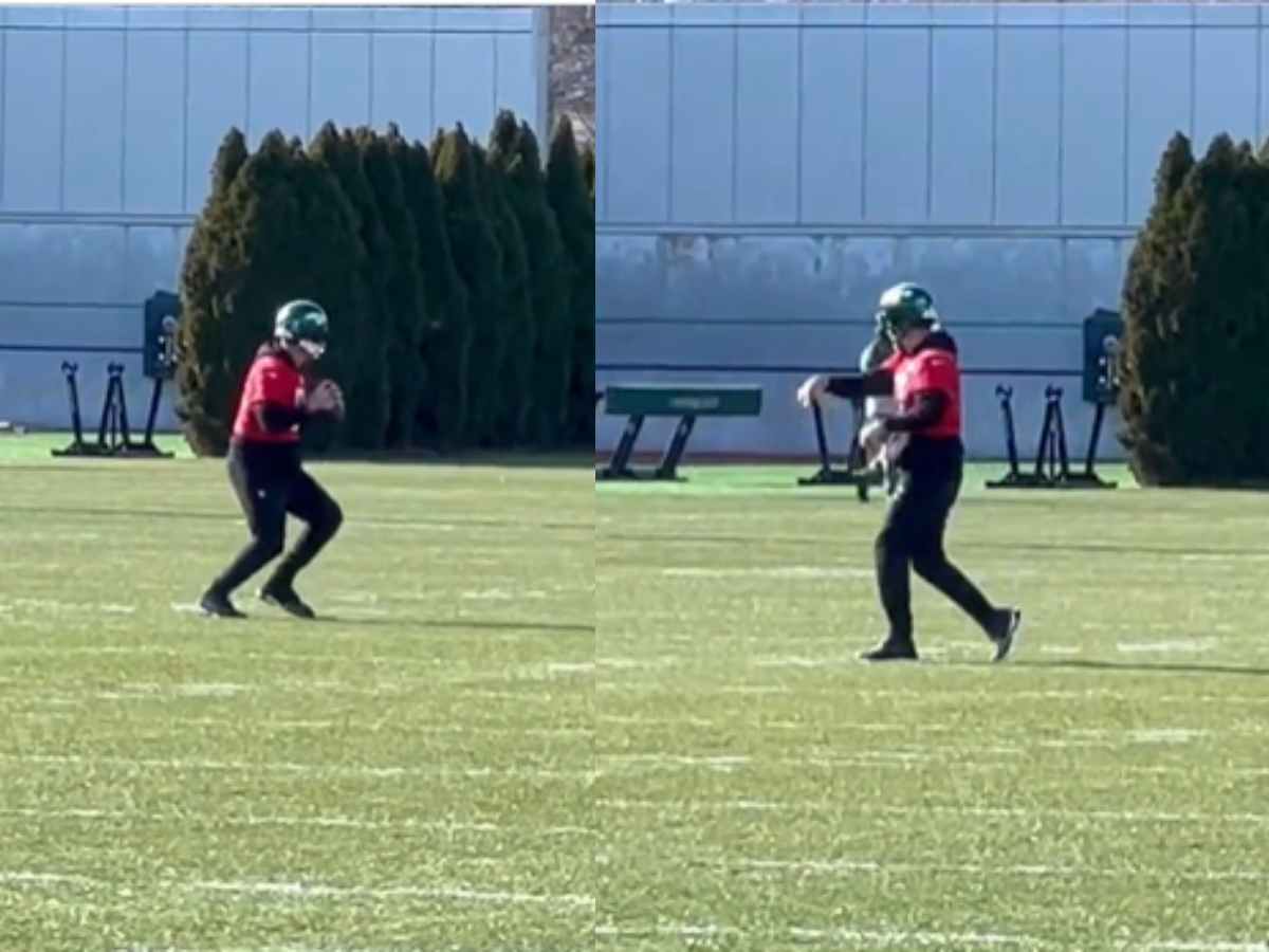 WATCH: New training footage of Aaron Rodgers proves he is dead serious about pre-Christmas return to the Jets