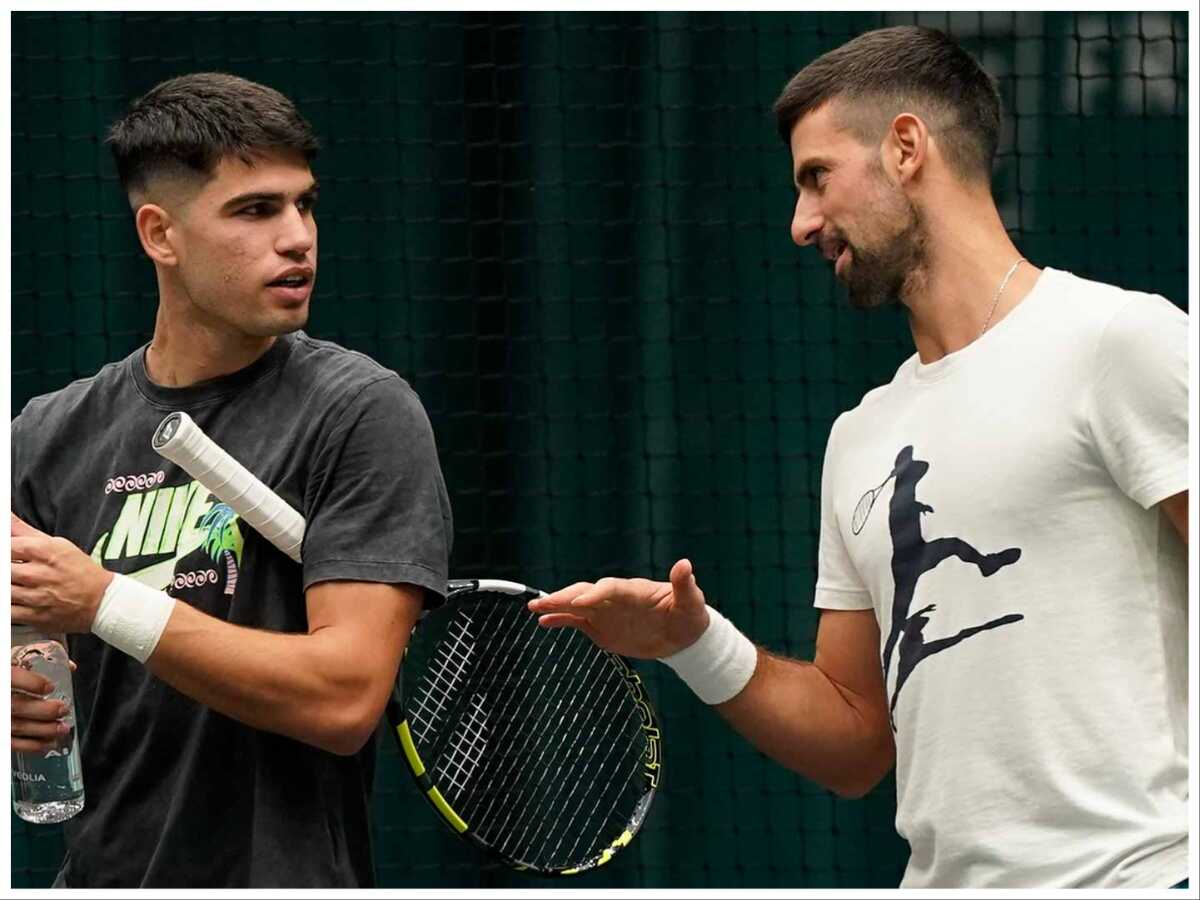 Novak Djokovic and Carlos Alcaraz