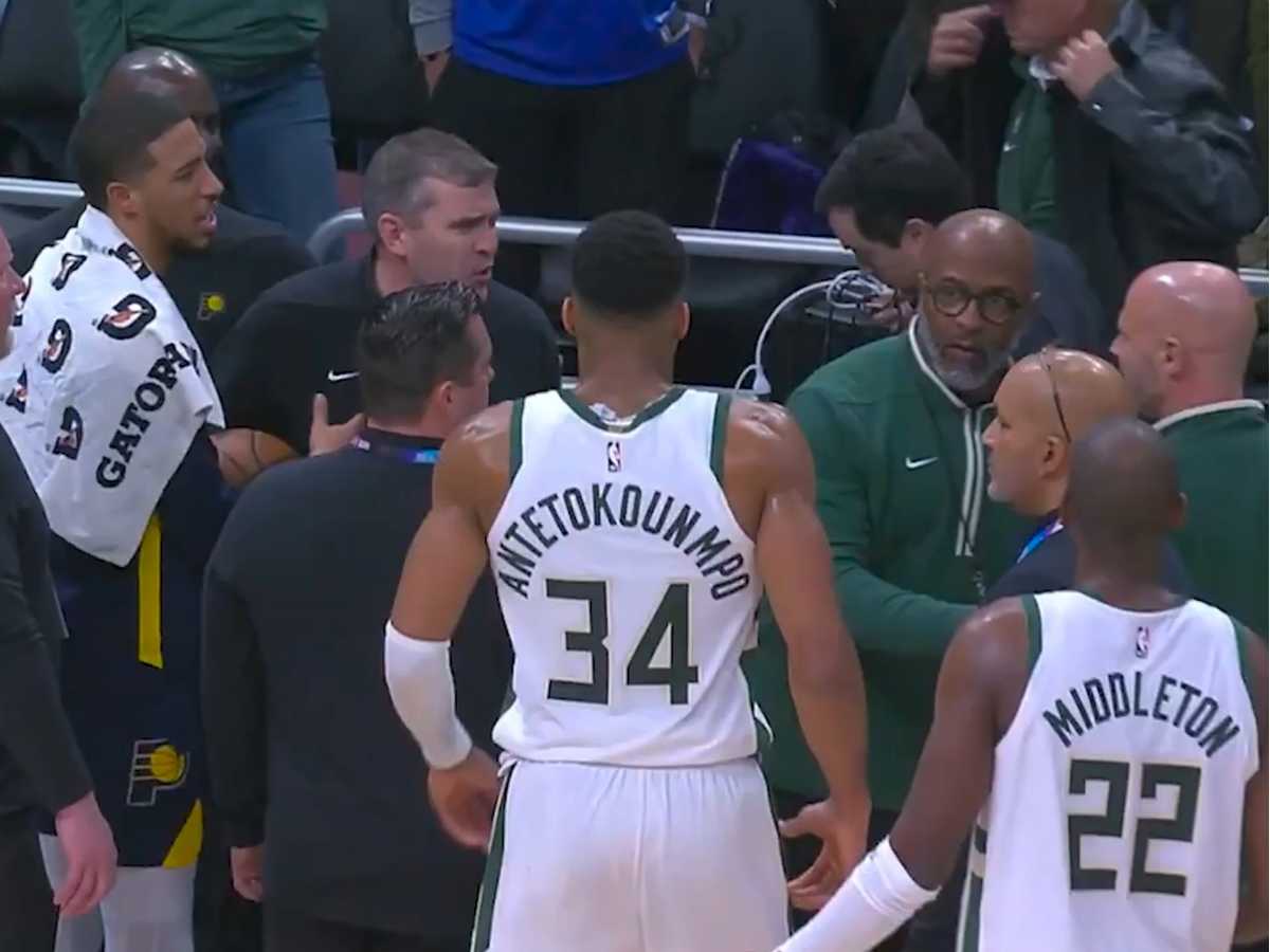 Who got the game ball? Giannis Antetokounmpo and Indiana Pacers brawl EXPLAINED after Greek Freak’s 64-point game