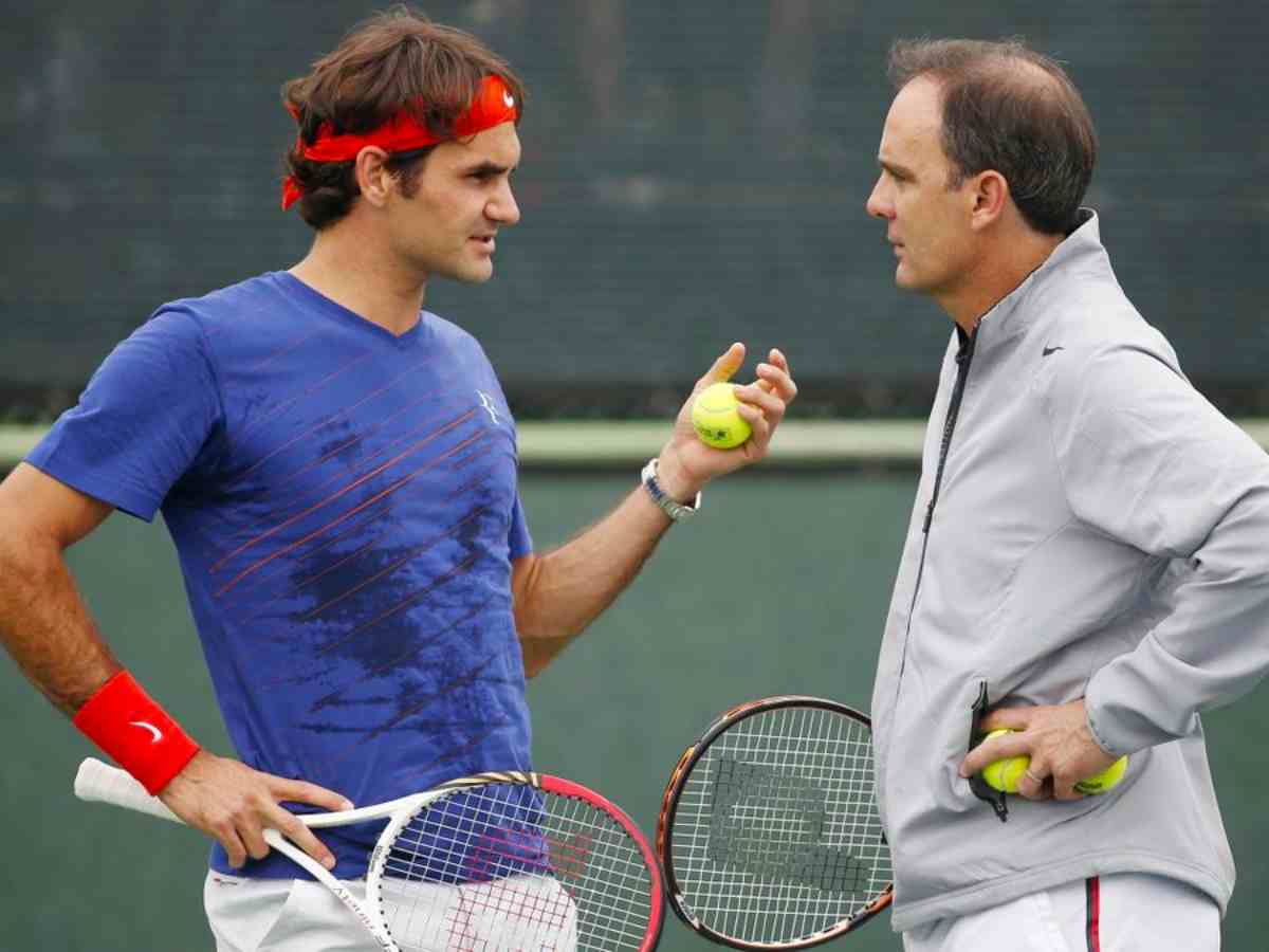 Paul Annacone and Roger Federer