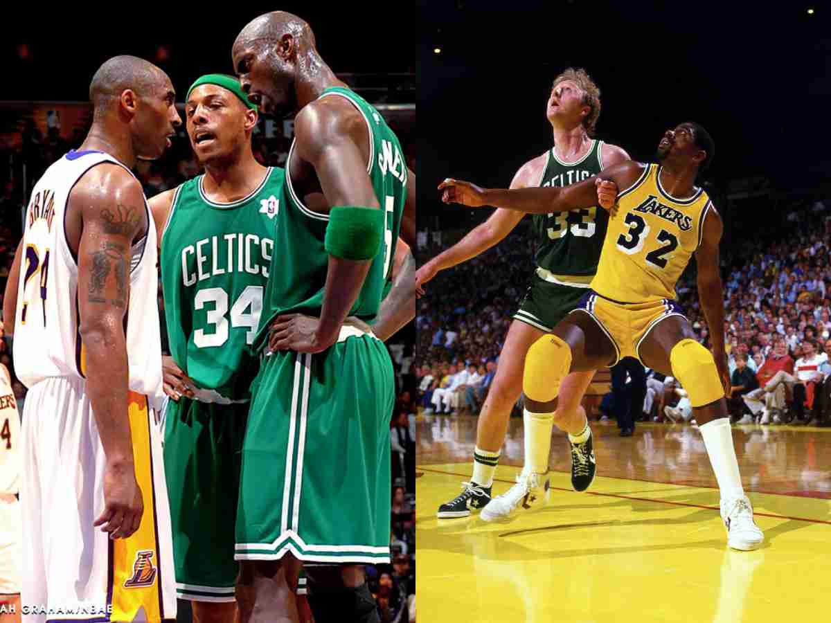 Paul Pierce and Kevin Garnett prefer the Larry O'Brian banner competition between the Lakers and the Celtics