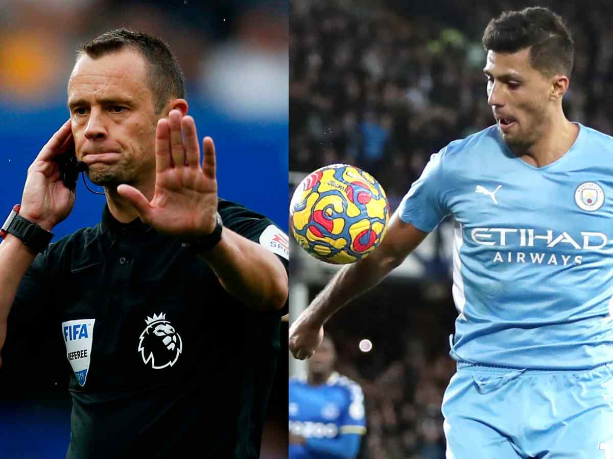 Premier League referees were criticized for not awarding Everton a penalty following Rodri's handball