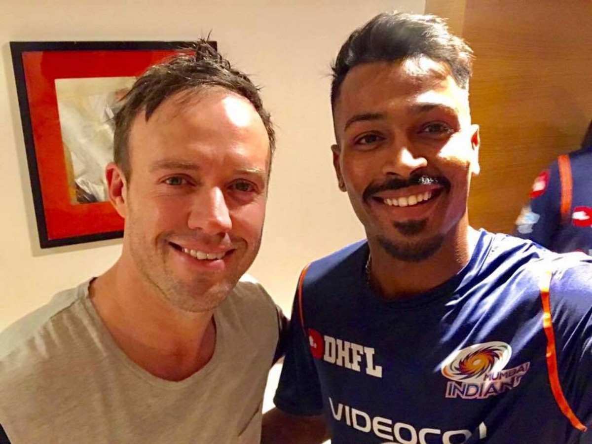 AB de Villiers and Hardik Pandya