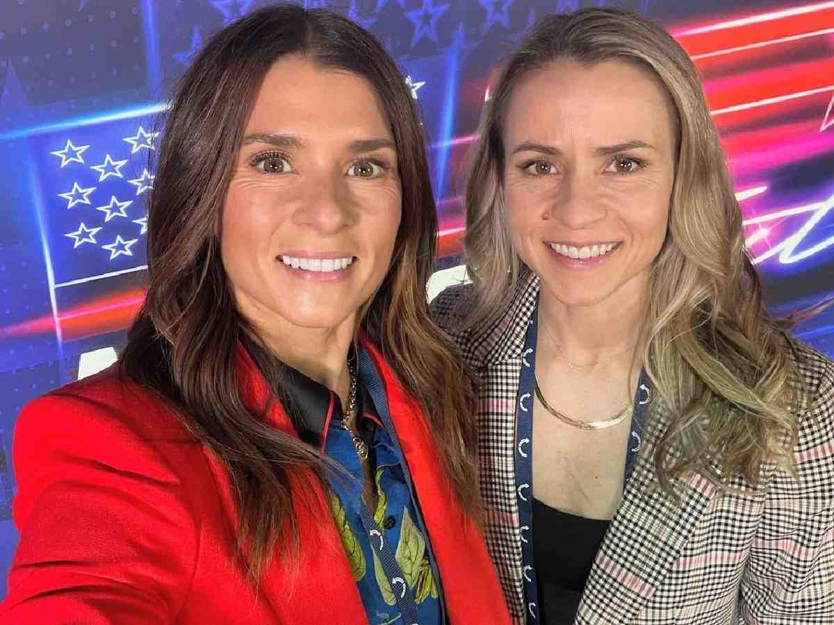 Danica Patrick met with online scrutiny for posting TPUSA pictures with Donald Trump’s MAGA slogan