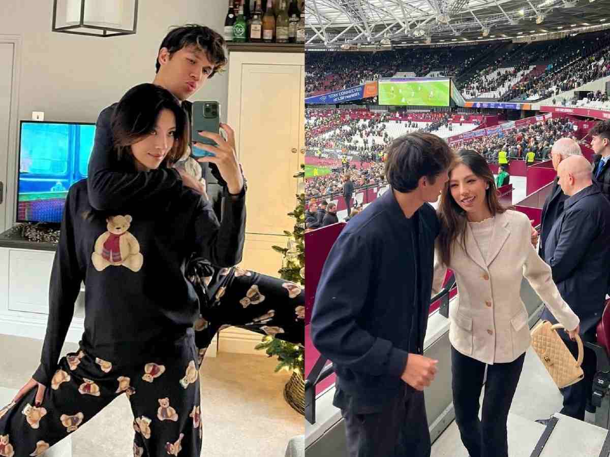 WATCH: Alex Albon’s girlfriend Lily Muni He reveals the former’s new look as they attend a West Ham United game