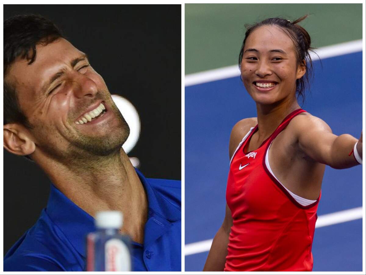 WATCH: “My idol! Please don’t go. I haven’t gotten your autograph yet,” Qinwen Zheng has a big fan-girl moment with Novak Djokovic at the 2024 United Cup 