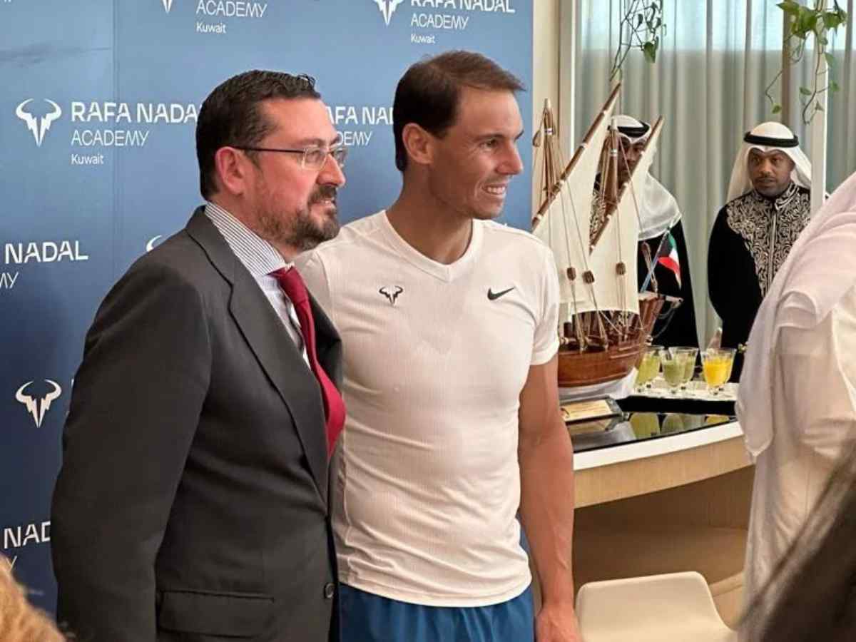 Rafael Nadal meets Spanish ambassador in Kuwait as he opens his new academy in the country