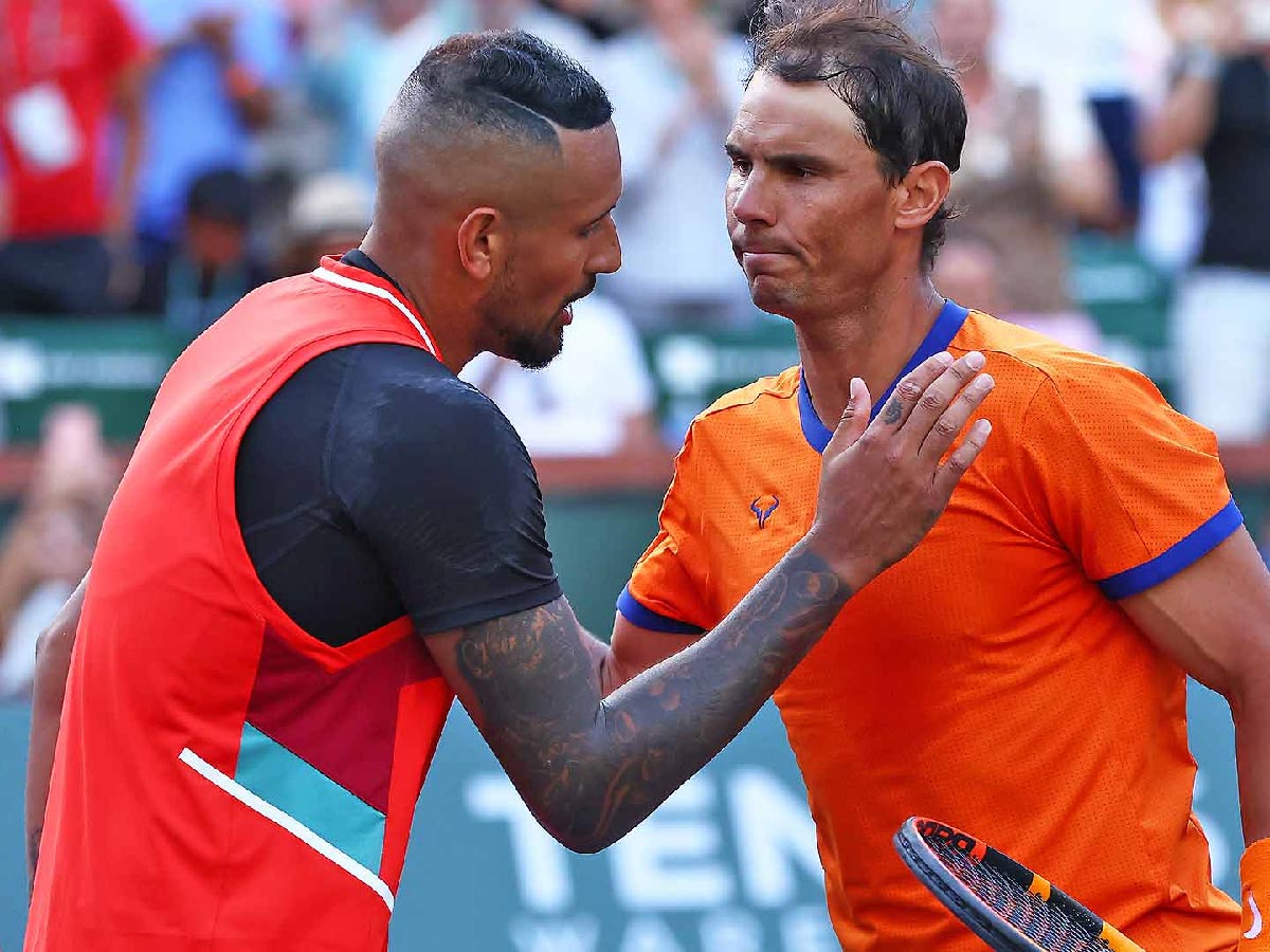 Nick Kyrgios mocks Rafael Nadal’s haters for shaming the Spaniard’s bald spot