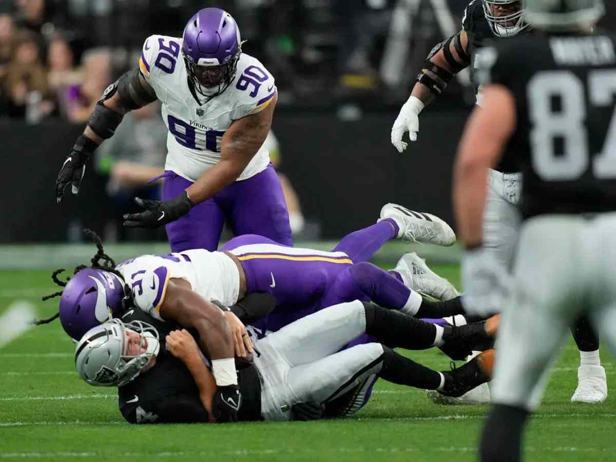 Still from Raiders vs. Vikings