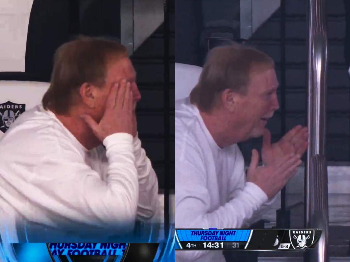 WATCH: Raiders owner Mark Davis is stunned as his team put up humongous 63 record points against the Chargers