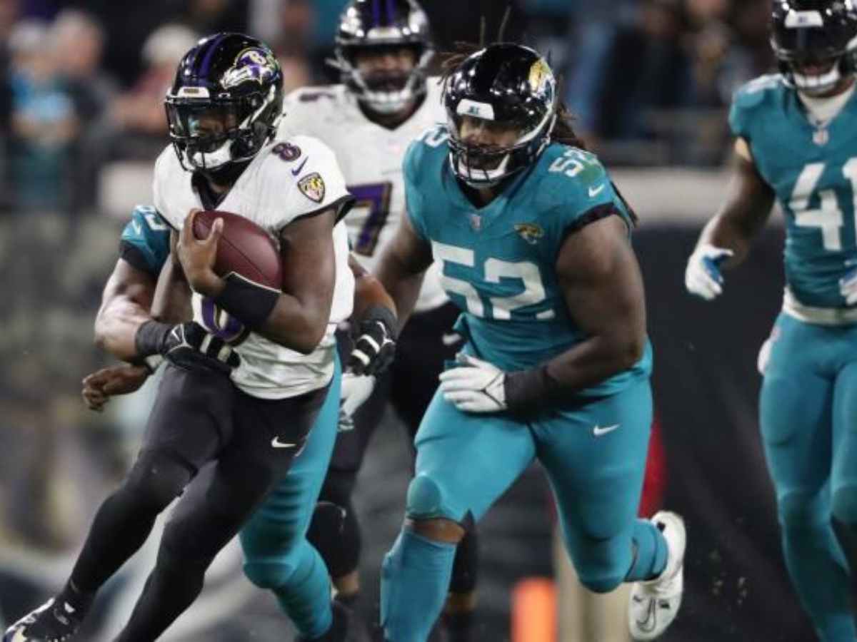 Ravens against the Jaguars in week 15