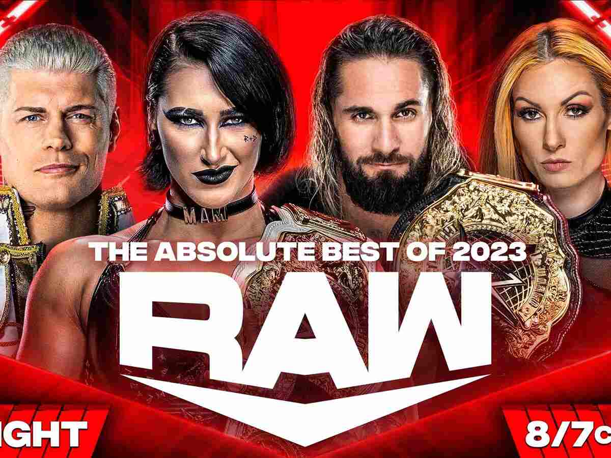 Why was there a special look-back episode of Raw instead of weekly one on December 25, 2023?