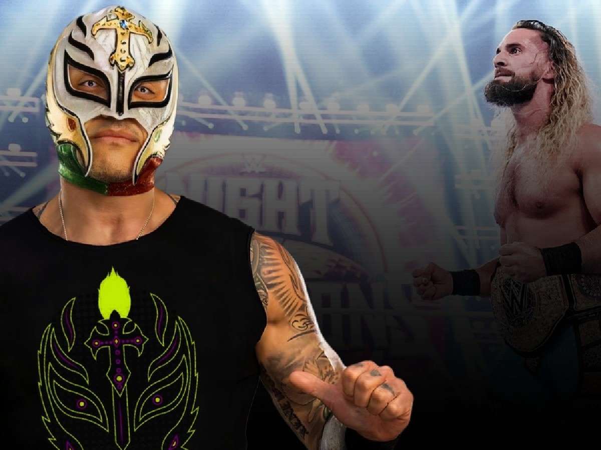 Rey Mysterio and Seth 'Freakin' Rollins