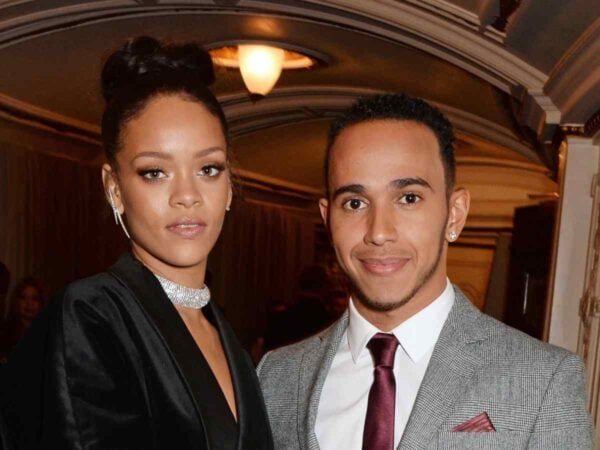 Rihanna and Lewis Hamilton