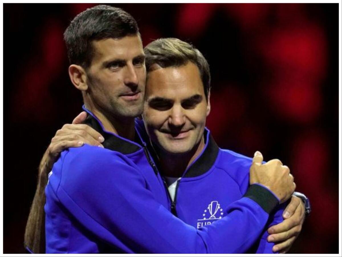 Roger Federer and Novak Djokovic 