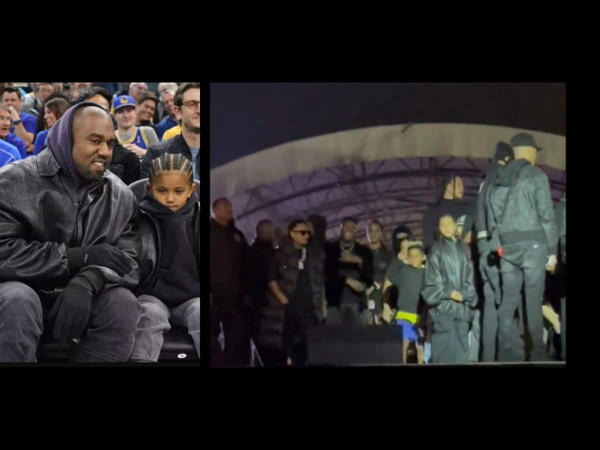 Watch: Kanye West’s son Saint does the Fortnite moves and IShowSpeed’s signature dance on stage