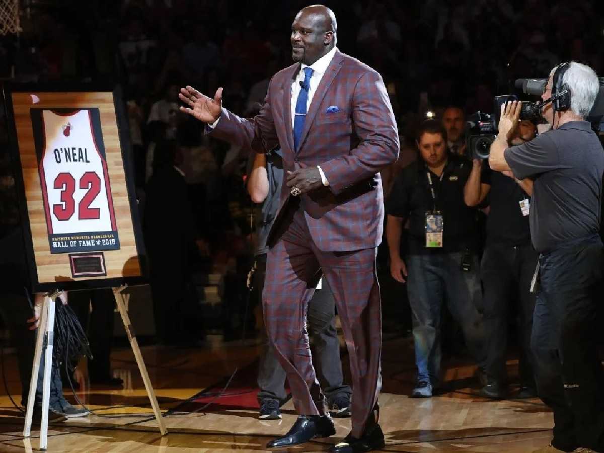 Shaquille O'Neal had his jersey retired by the Miami Heat and the Los Angeles Lakers