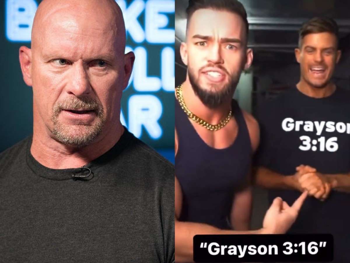 WATCH: Austin Theory and Grayson Waller roll out a hilarious ‘Stone Cold’ Steve Austin impersonation while issuing a warning to former Universal Champion