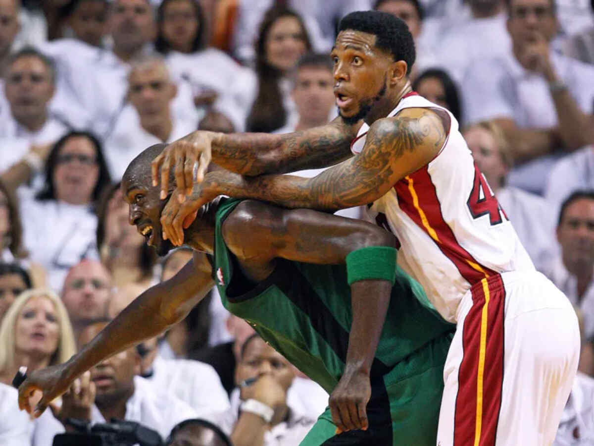 Udonis Haslem and Kevin Garnnett