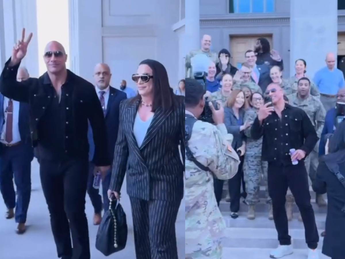 WATCH: “First President on steroids,” Dwayne The Rock Johnson sparks speculation about running for US President after visiting the Pentagon’s military chiefs