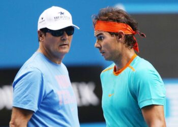 Toni Nadal and Rafael Nadal