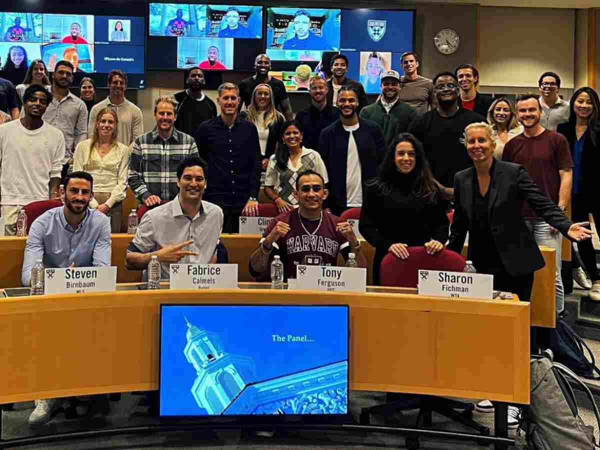 Tony Ferguson at Harvard Business School classroom