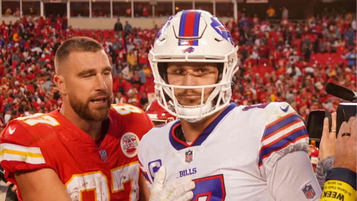 Travis Kelce and Josh Allen