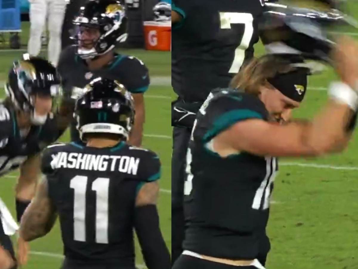 WATCH: Jaguars QB Trevor Lawrence tosses his helmet in frustration after being subjected to ‘serious pain’ during MNF game against the Bengals