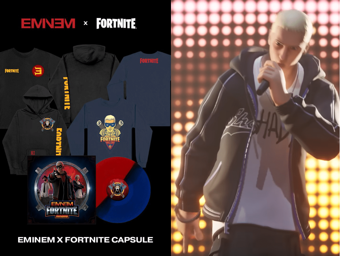 Eminem launches limited Edition Eminem X Fortnite Capsule merch after successful Big Bang Event