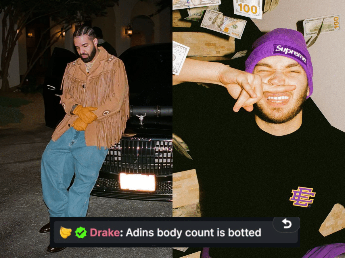 Rapper Drake trolls Adin Ross and accuses Kick streamer of view-botting in his live chat